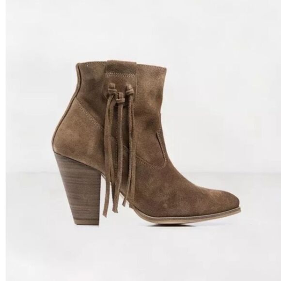 Anthropologie Howsty Marci Fringe Ankle Boot - Picture 1 of 6